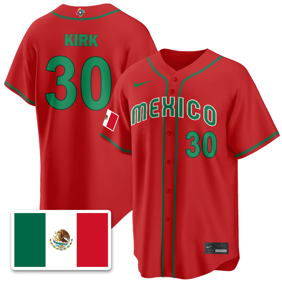 Mexico Baseball 2026 World Baseball Classic Limited Jersey - Stitched