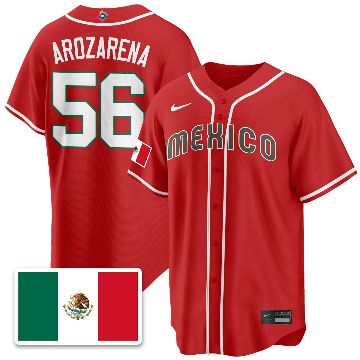 Mexico Baseball 2026 World Baseball Classic Limited Jersey - Stitched