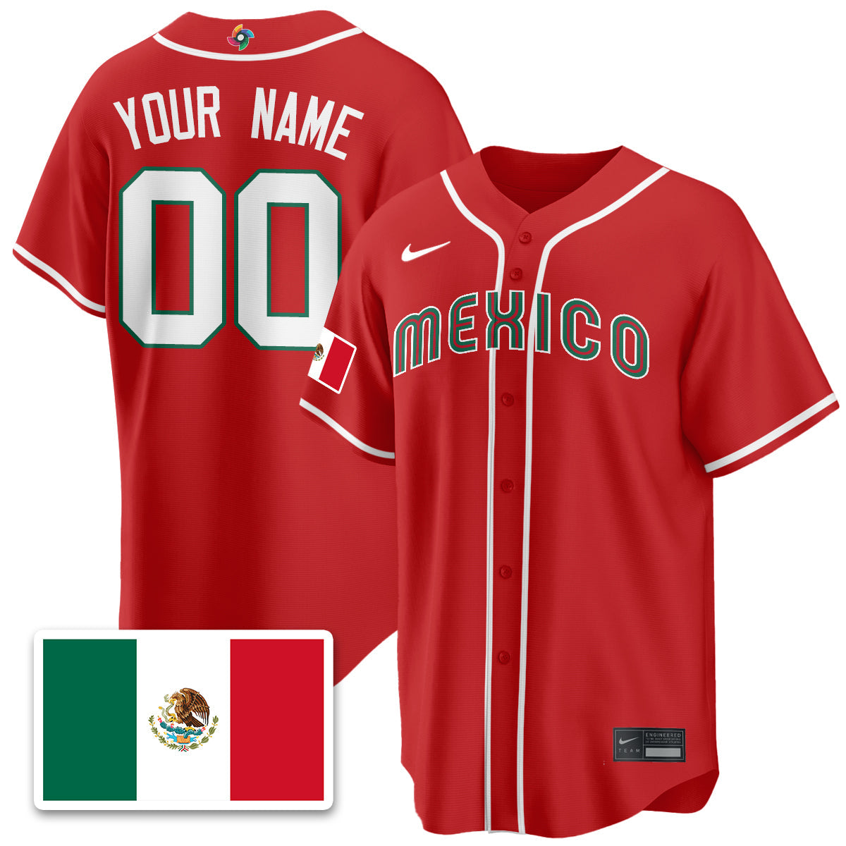 Mexico Baseball 2026 World Baseball Classic Limited Jersey - Stitched