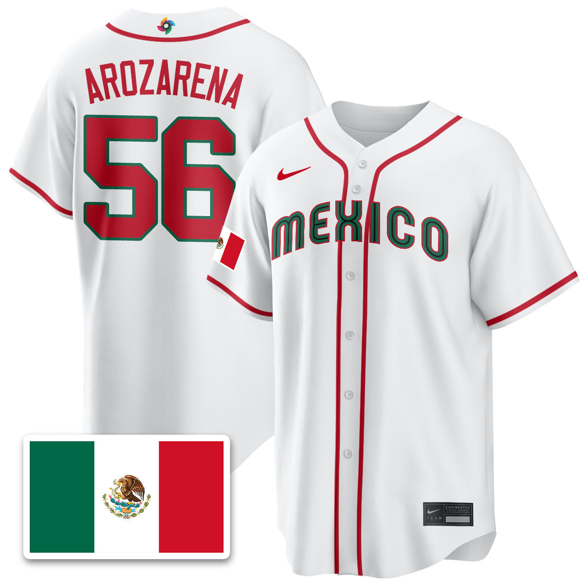 Mexico Baseball 2026 World Baseball Classic Limited Jersey - Stitched