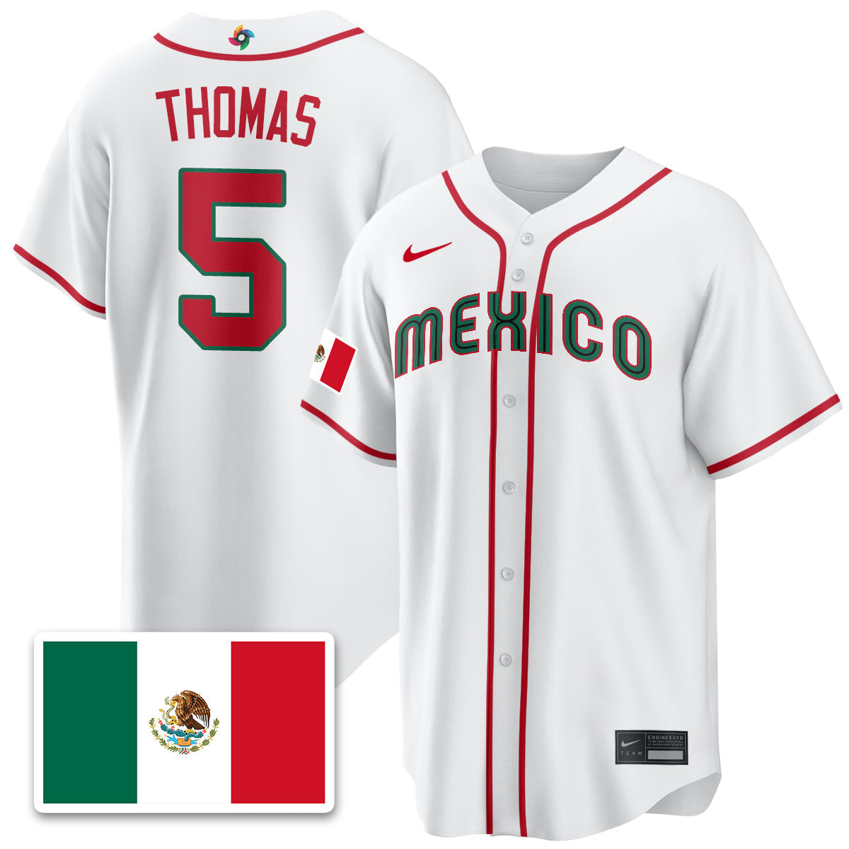 Mexico Baseball 2026 World Baseball Classic Limited Jersey - Stitched