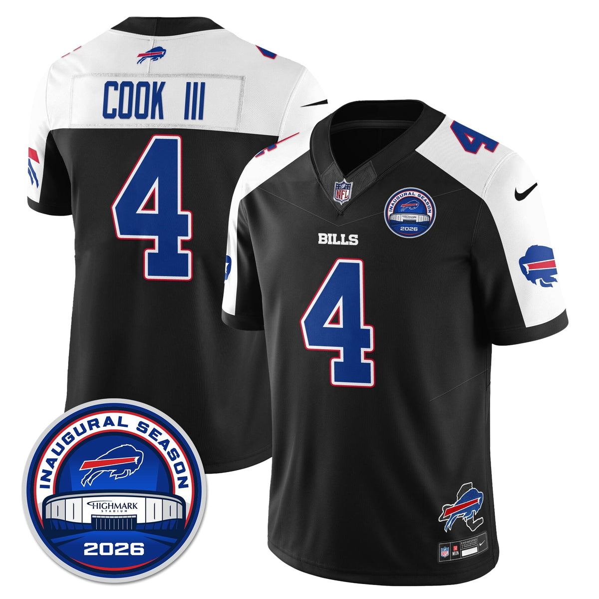 BUF 2026 Inaugural Season Patch Limited Cold Front Jersey - Stitched