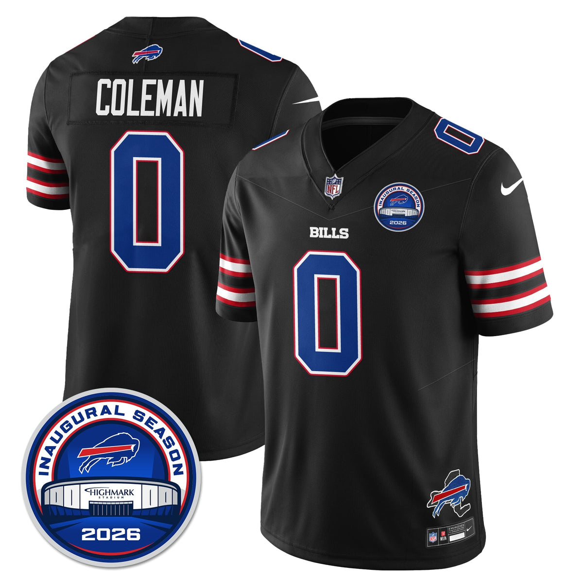 BUF 2026 Inaugural Season Patch Limited Cold Front Jersey - Stitched