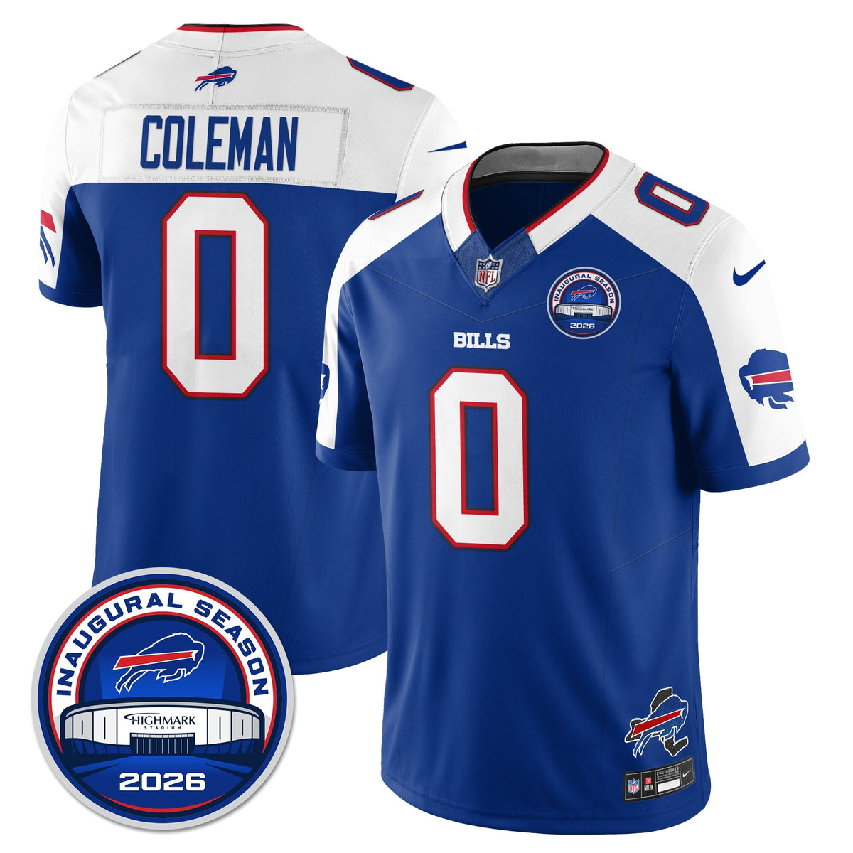 BUF 2026 Inaugural Season Patch Limited Cold Front Jersey - Stitched