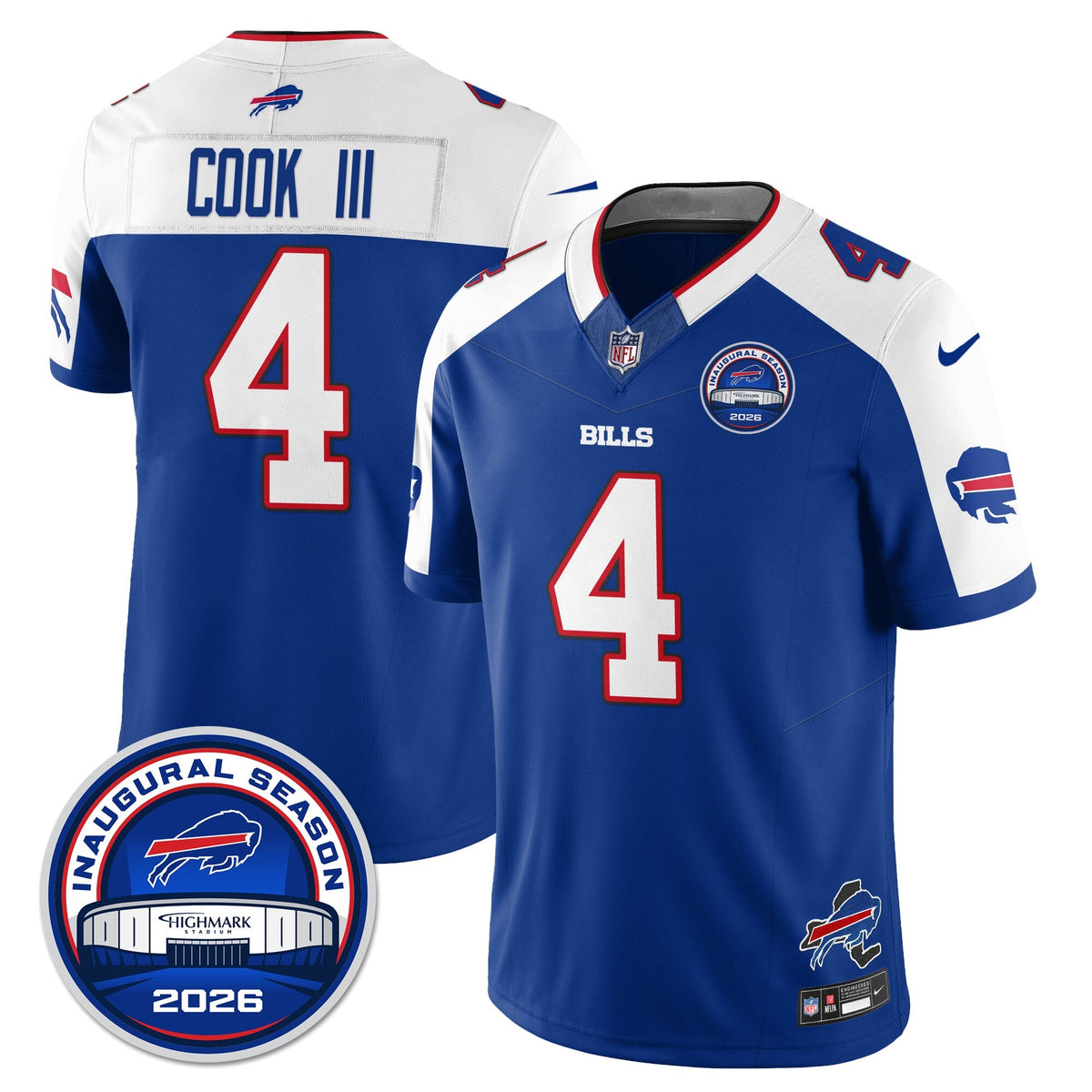 BUF 2026 Inaugural Season Patch Limited Cold Front Jersey - Stitched