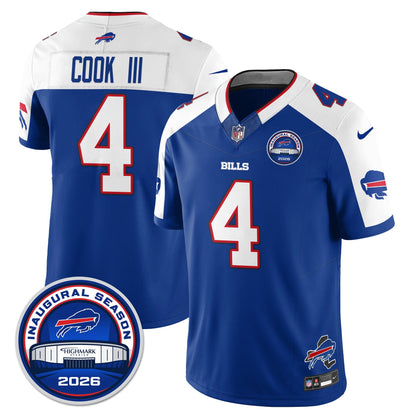 BUF 2026 Inaugural Season Patch Limited Cold Front Jersey - Stitched