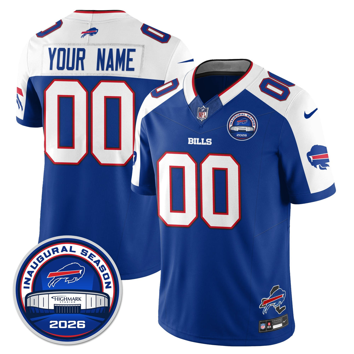 BUF 2026 Inaugural Season Patch Limited Cold Front Jersey - Stitched