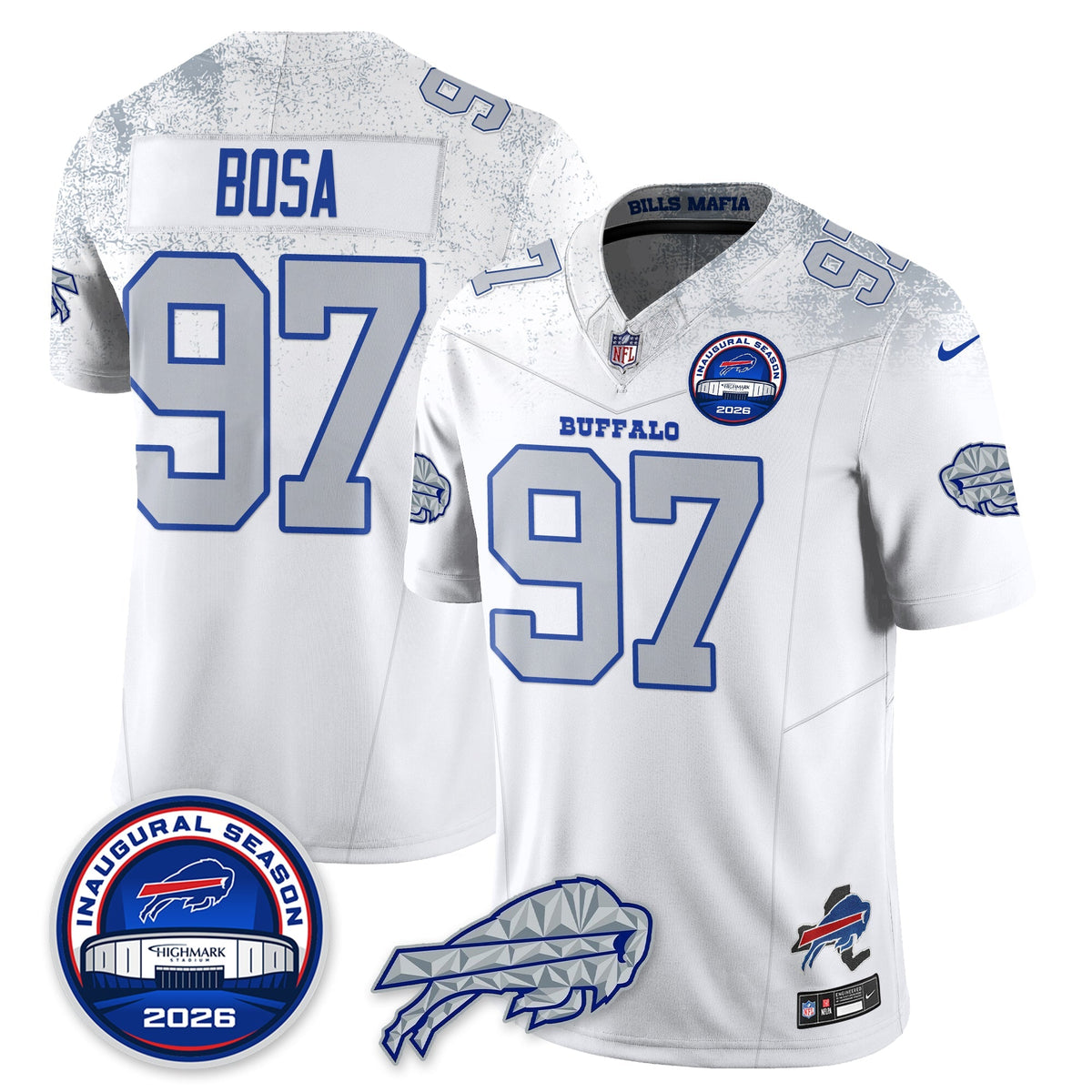 BUF 2026 Inaugural Season Patch Limited Cold Front Jersey - Stitched