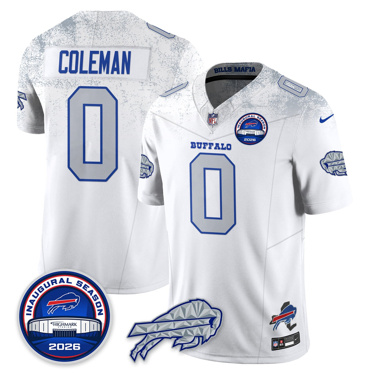 BUF 2026 Inaugural Season Patch Limited Cold Front Jersey - Stitched