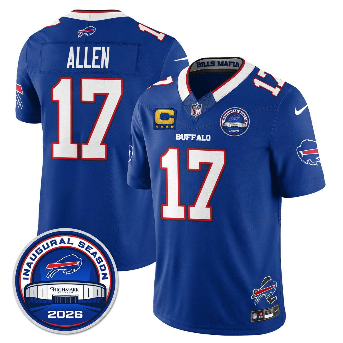 BUF 2026 Inaugural Season Patch Limited Cold Front Jersey - Stitched