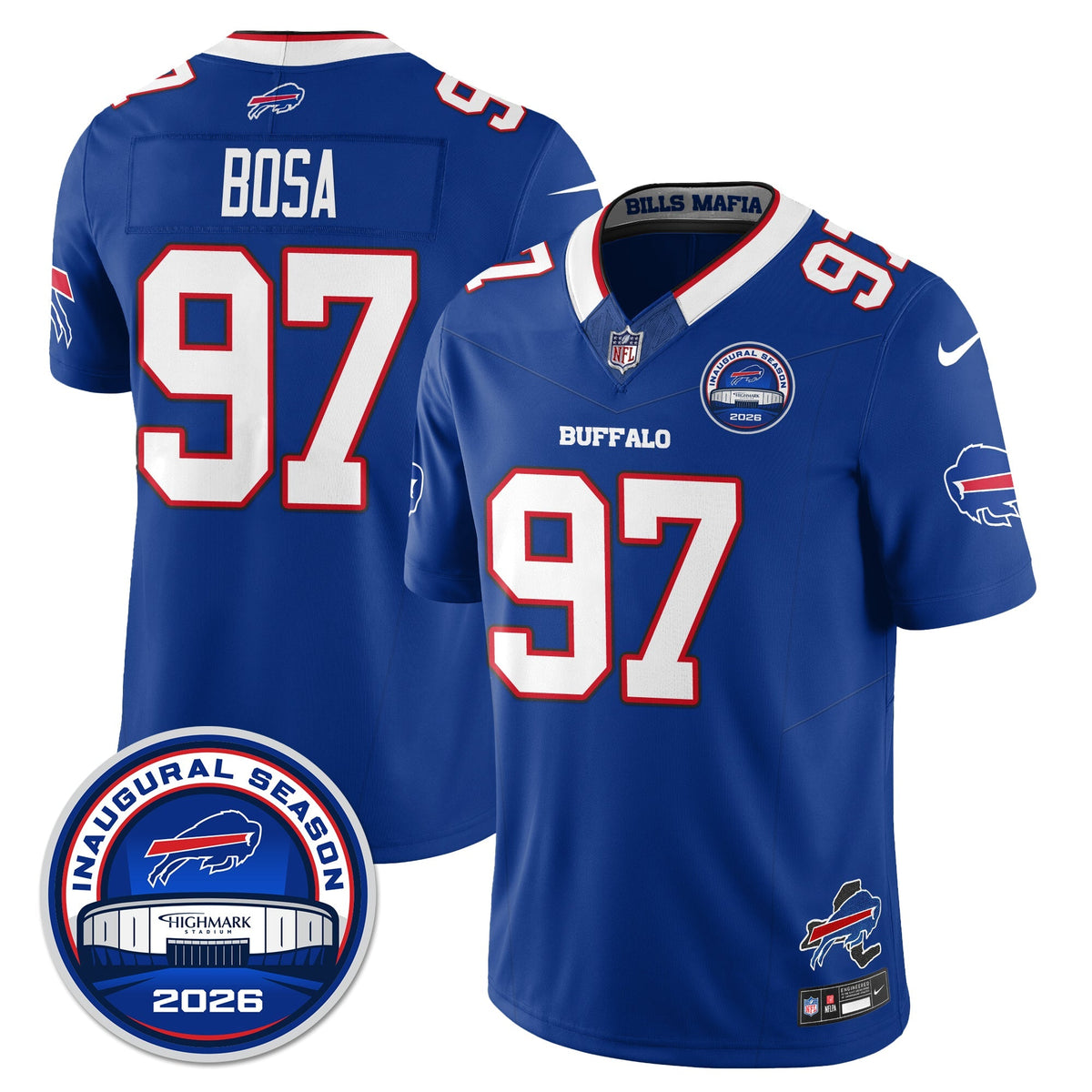 BUF 2026 Inaugural Season Patch Limited Cold Front Jersey - Stitched