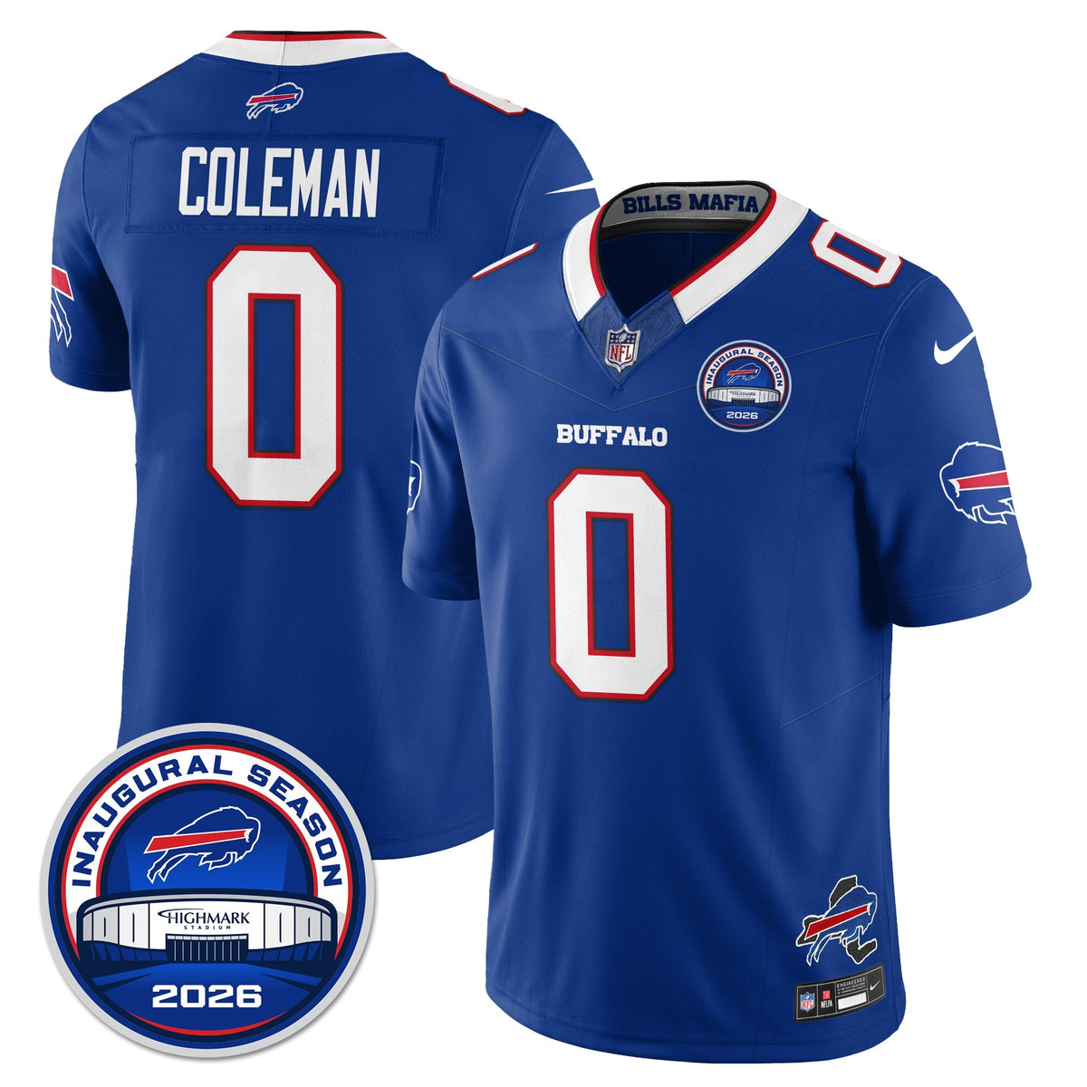 BUF 2026 Inaugural Season Patch Limited Cold Front Jersey - Stitched
