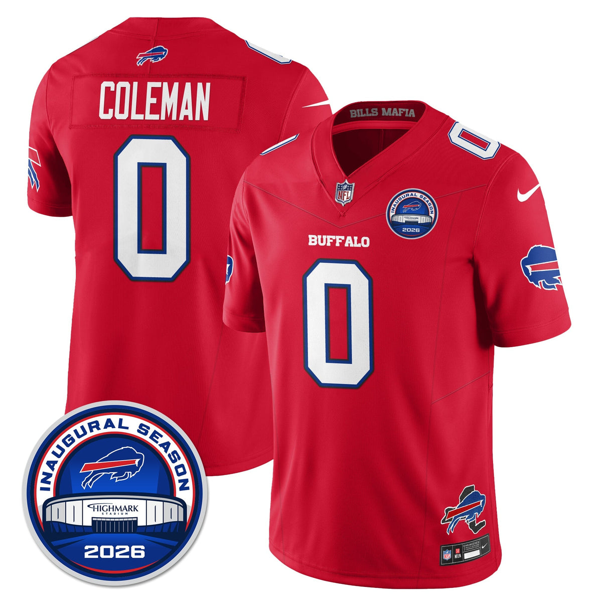 BUF 2026 Inaugural Season Patch Limited Cold Front Jersey - Stitched