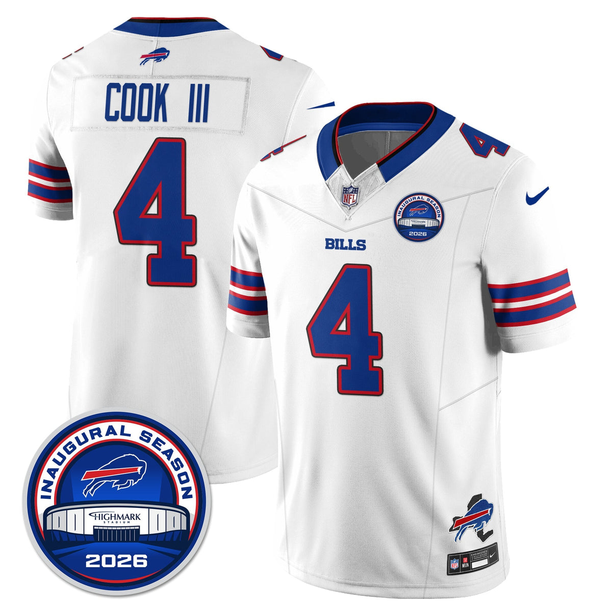 BUF 2026 Inaugural Season Patch Limited Cold Front Jersey - Stitched