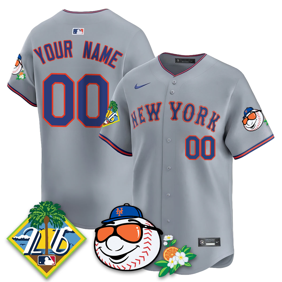 Custom NYM 2026 Spring Training Vapor Limited Jersey - Stitched
