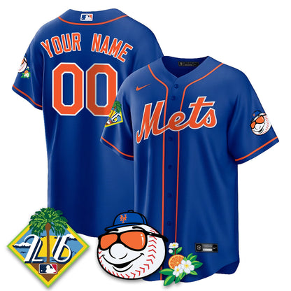 Custom NYM 2026 Spring Training Vapor Limited Jersey - Stitched