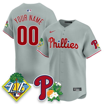 Custom PHI 2026 Spring Training Vapor Limited Jersey - Stitched