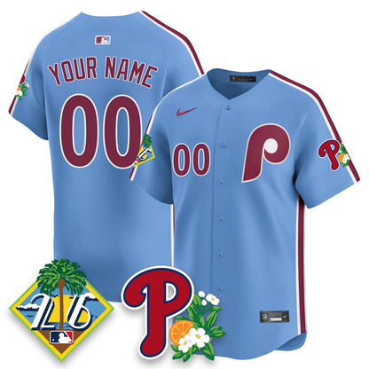 Custom PHI 2026 Spring Training Vapor Limited Jersey - Stitched