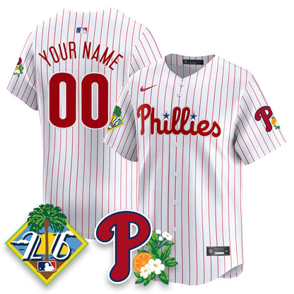 Custom PHI 2026 Spring Training Vapor Limited Jersey - Stitched
