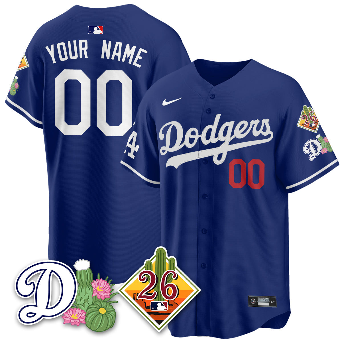 Custom LAD 2026 Spring Training Vapor Limited Jersey - Stitched