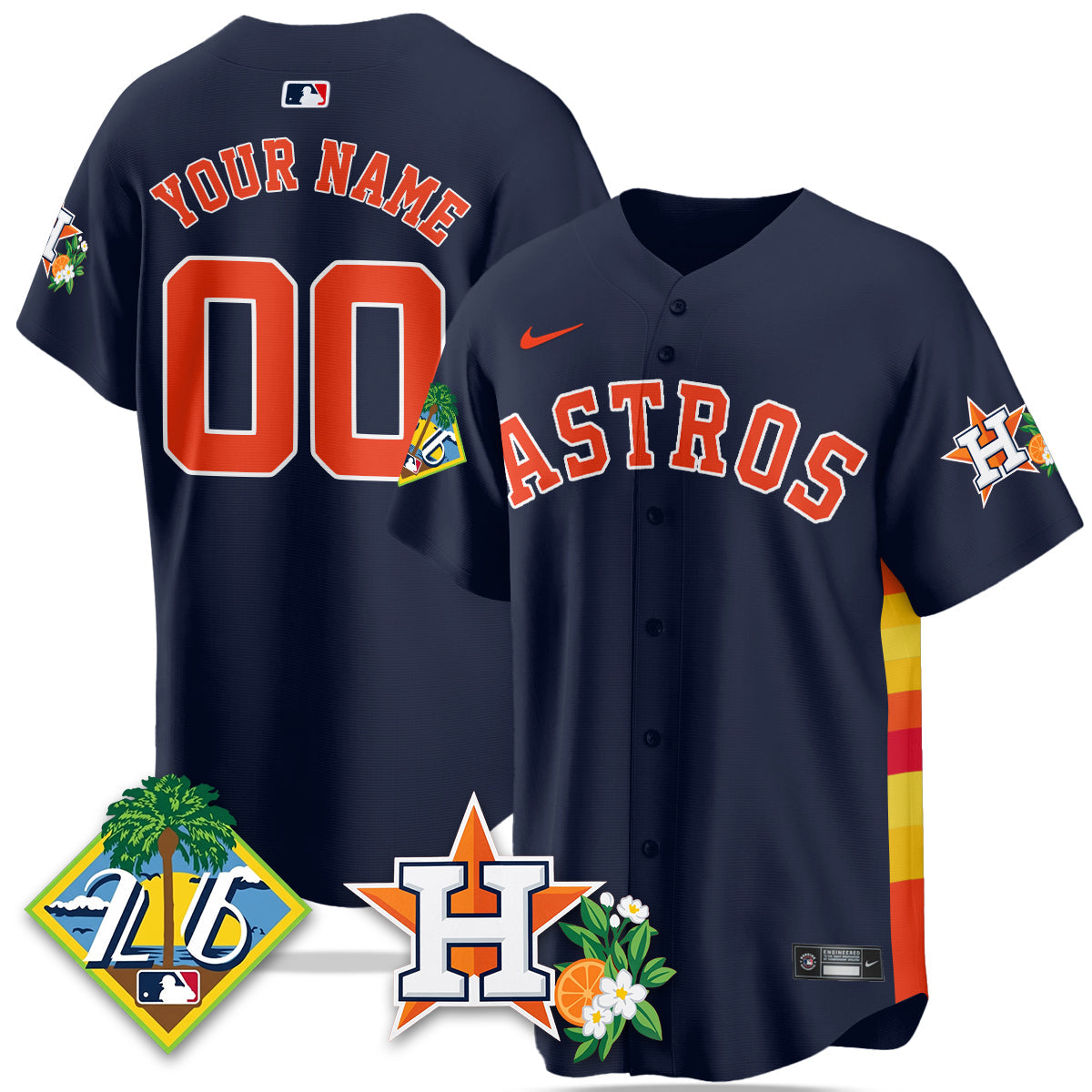 HOU 2026 Spring Training Vapor Limited Custom Jersey - Stitched