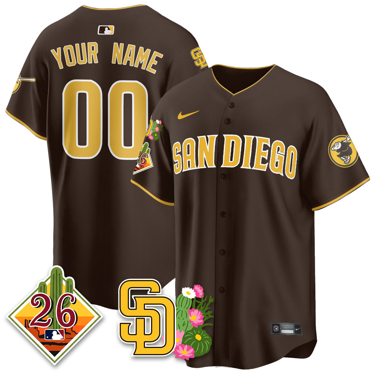 SD 2026 Spring Training Vapor Limited Custom Jersey - Stitched