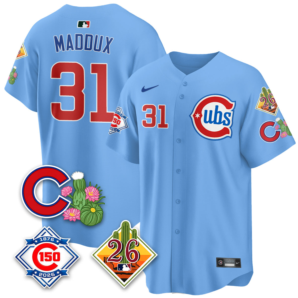 CHC 2026 Spring Training Vapor Limited Jersey - 150th Anniversary Patch - Stitched