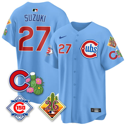 CHC 2026 Spring Training Vapor Limited Jersey - 150th Anniversary Patch - Stitched