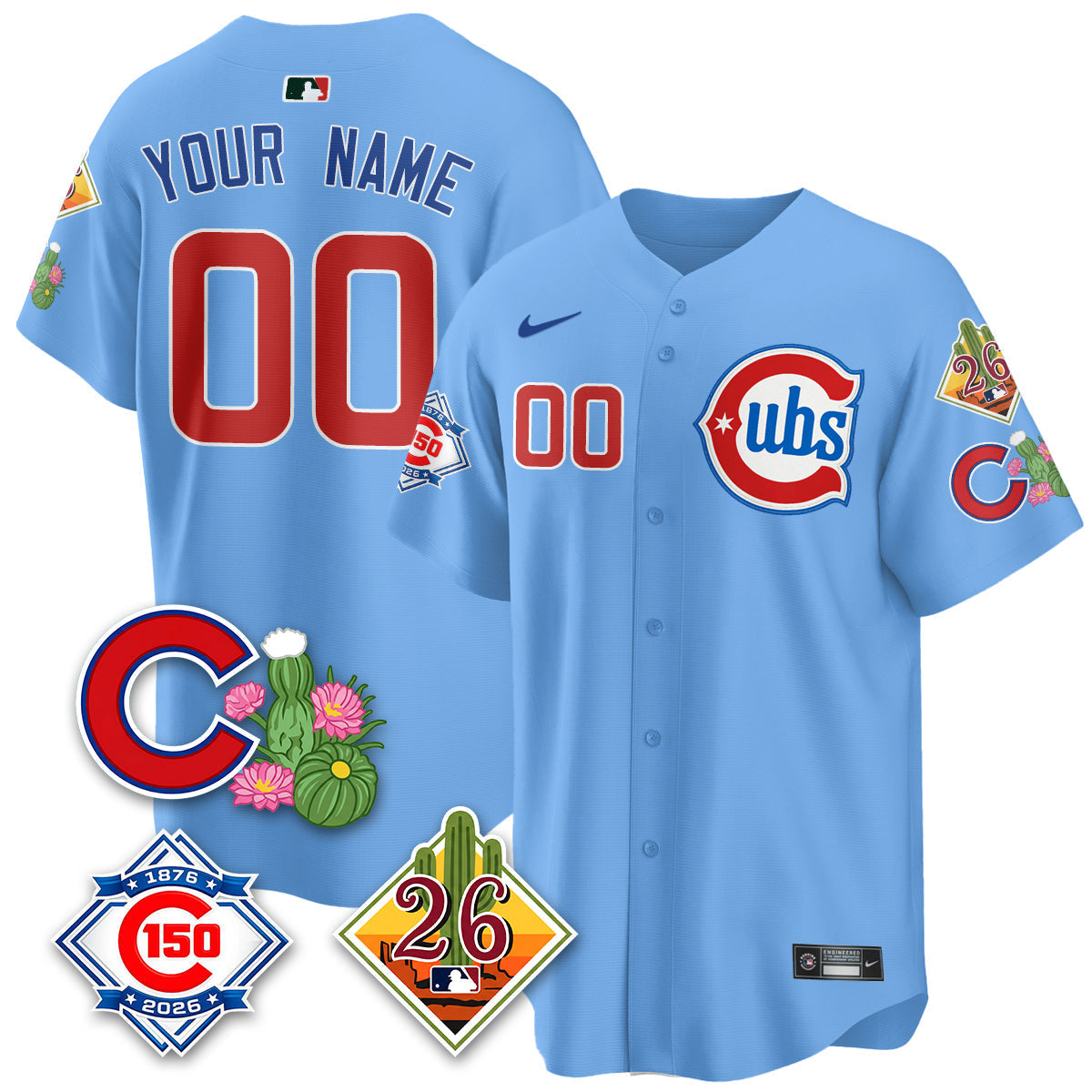 CHC 2026 Spring Training Vapor Limited Jersey - 150th Anniversary Patch - Stitched