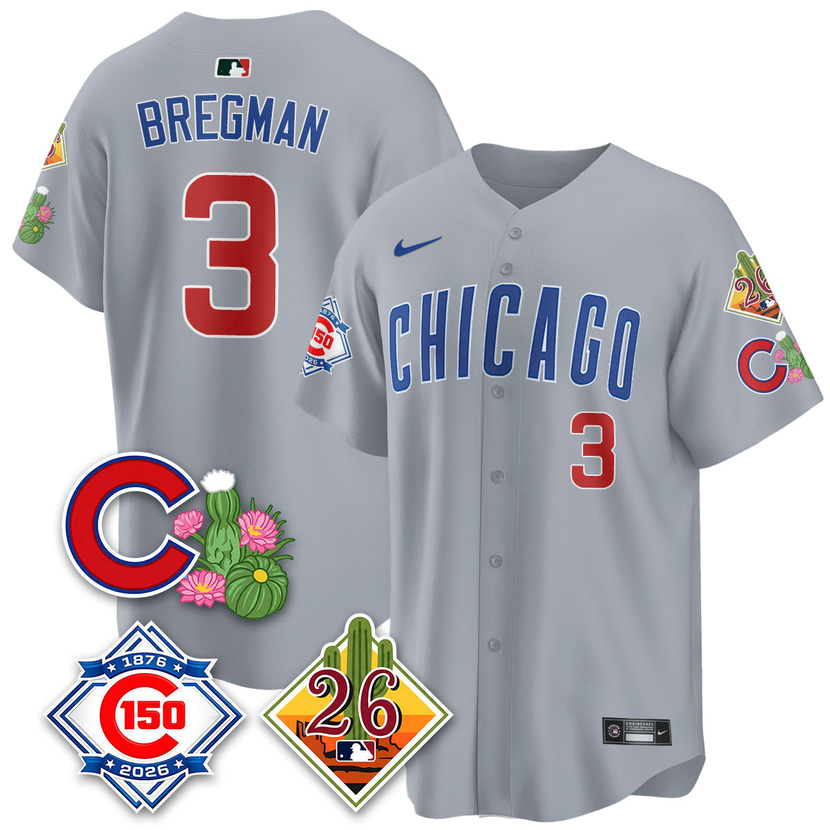 CHC 2026 Spring Training Vapor Limited Jersey - 150th Anniversary Patch - Stitched