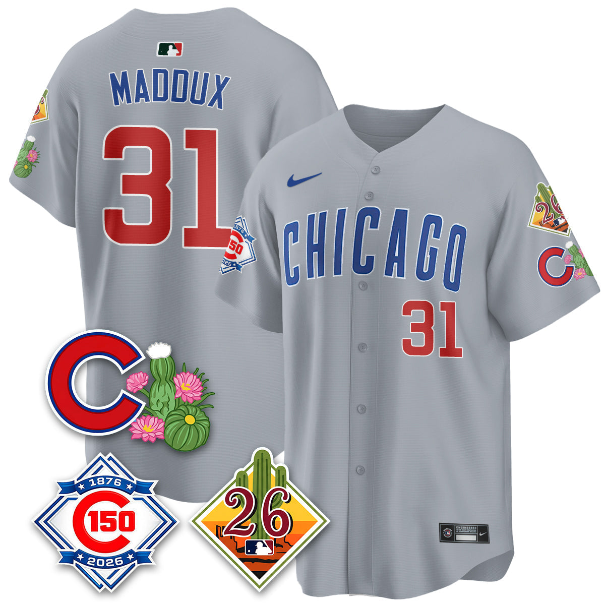 CHC 2026 Spring Training Vapor Limited Jersey - 150th Anniversary Patch - Stitched