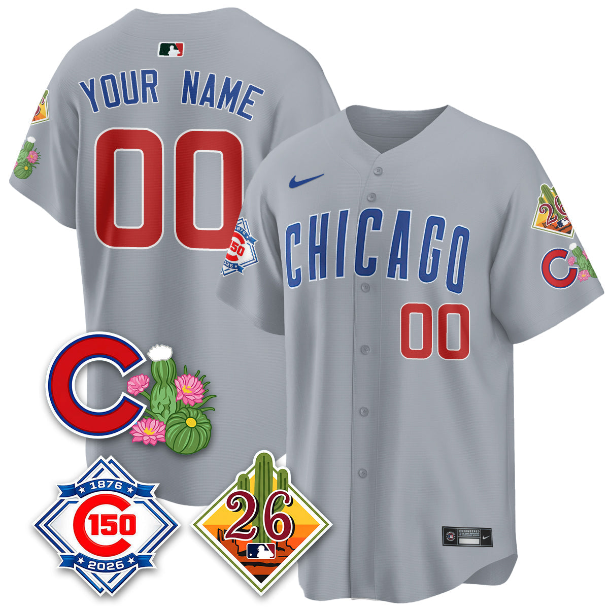 CHC 2026 Spring Training Vapor Limited Jersey - 150th Anniversary Patch - Stitched