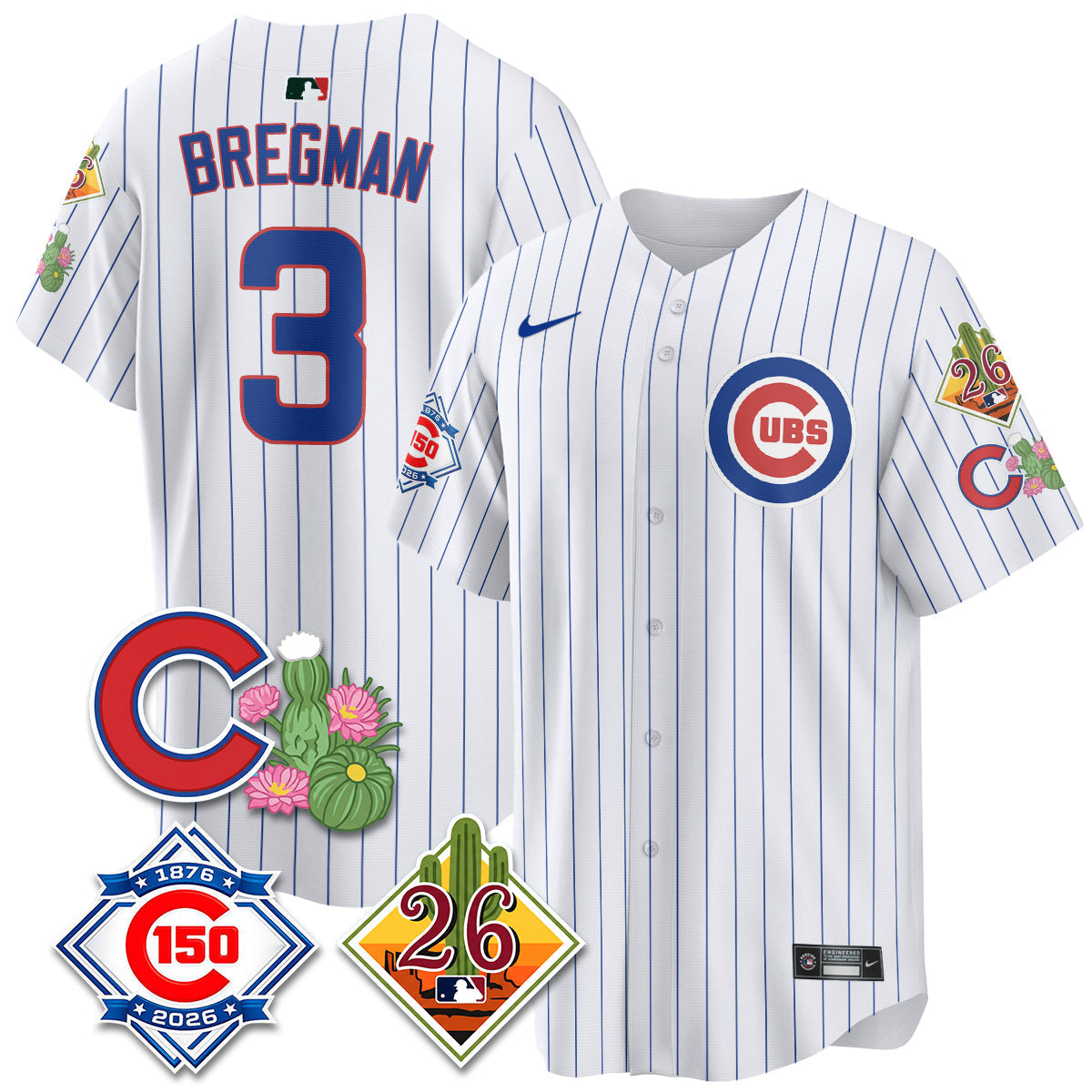 CHC 2026 Spring Training Vapor Limited Jersey - 150th Anniversary Patch - Stitched