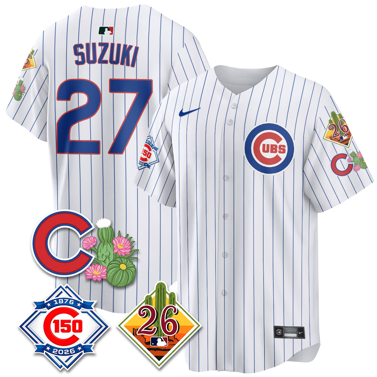 CHC 2026 Spring Training Vapor Limited Jersey - 150th Anniversary Patch - Stitched