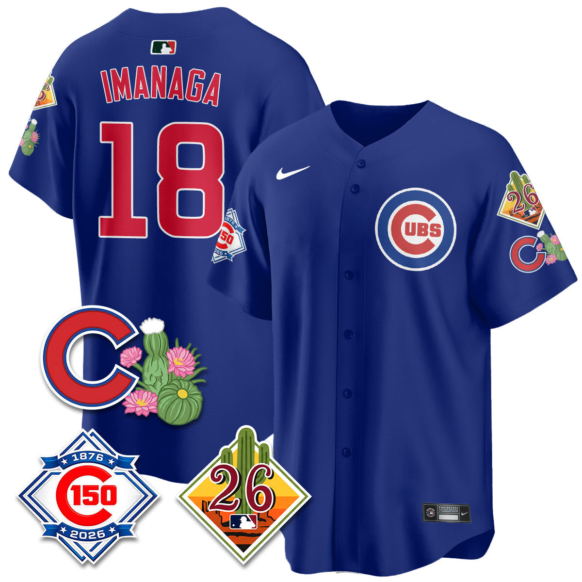 CHC 2026 Spring Training Vapor Limited Jersey - 150th Anniversary Patch - Stitched