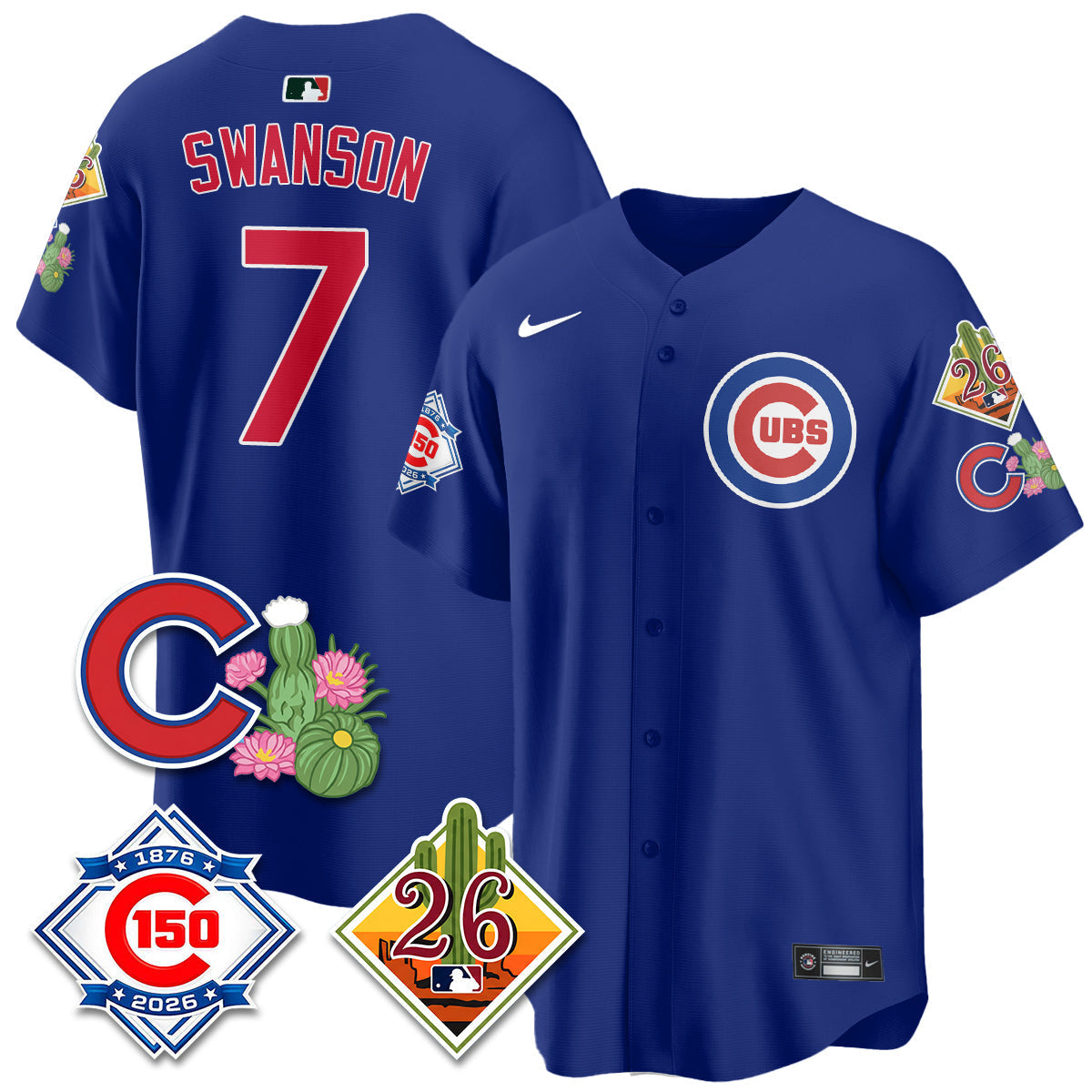 CHC 2026 Spring Training Vapor Limited Jersey - 150th Anniversary Patch - Stitched