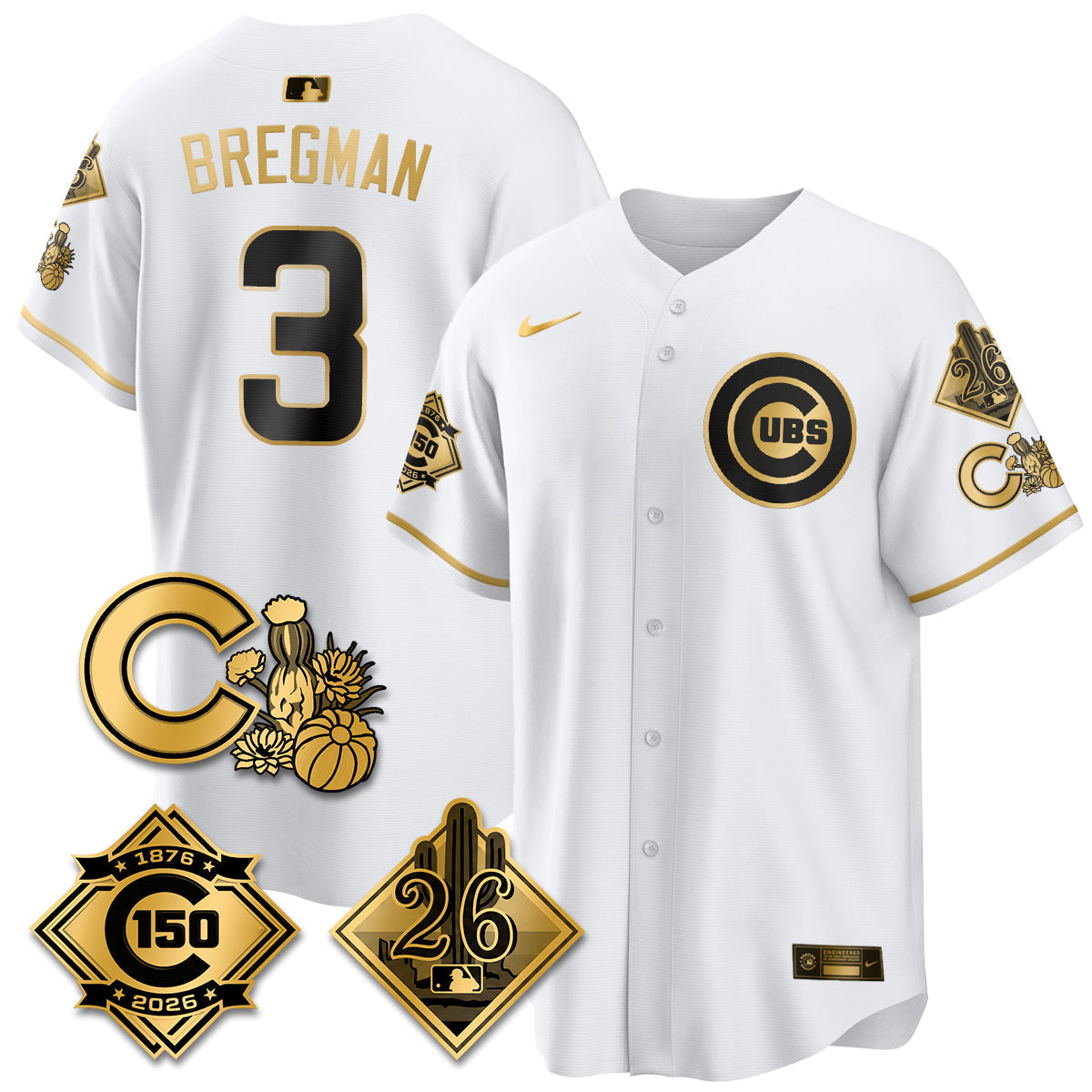 CHC 2026 Spring Training Vapor Limited Jersey - 150th Anniversary Patch - Stitched