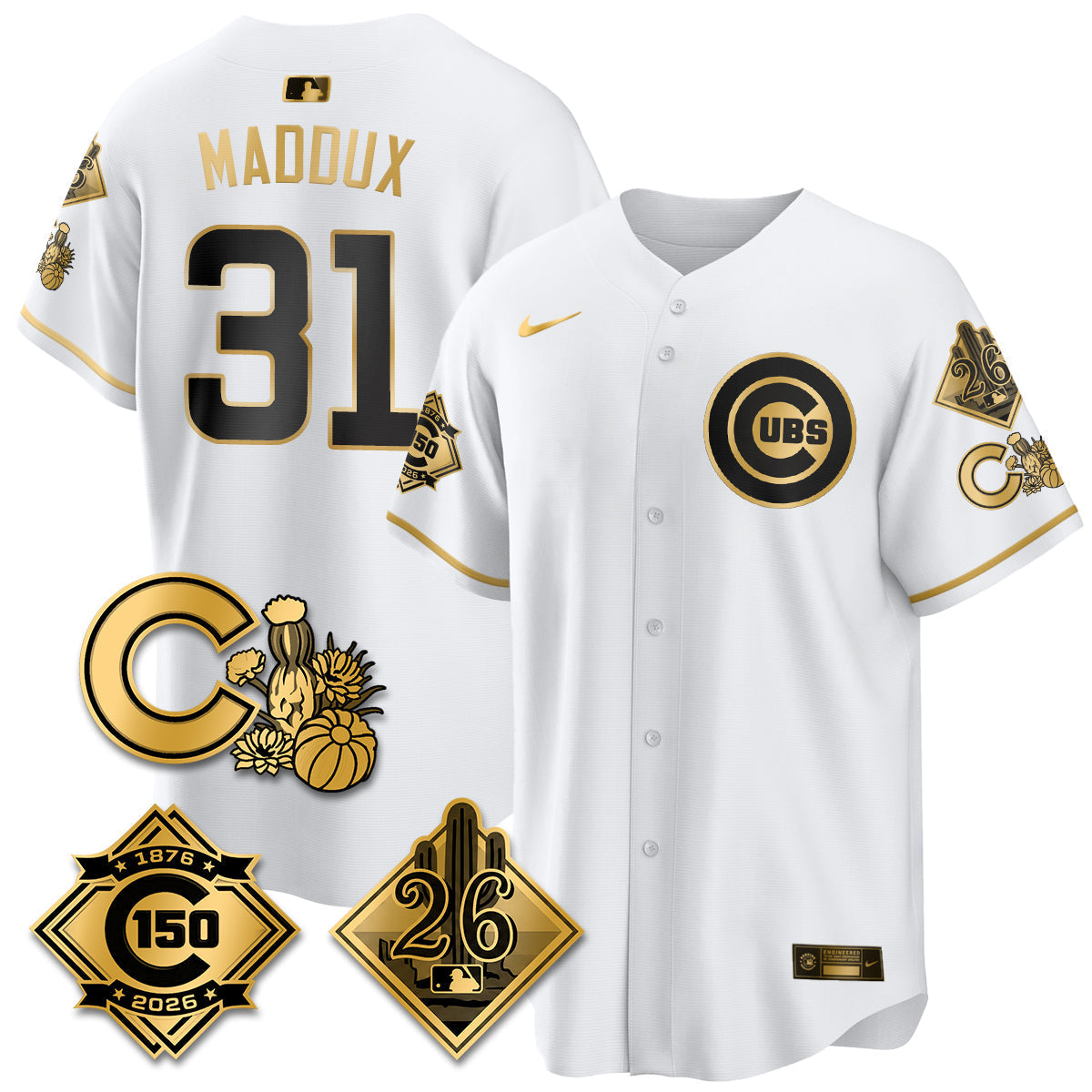 CHC 2026 Spring Training Vapor Limited Jersey - 150th Anniversary Patch - Stitched