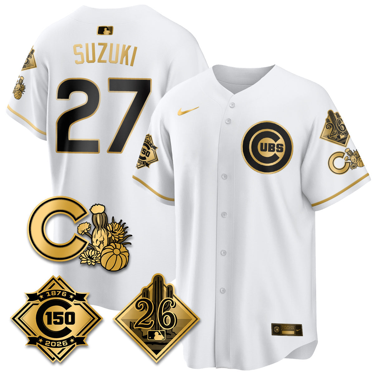 CHC 2026 Spring Training Vapor Limited Jersey - 150th Anniversary Patch - Stitched