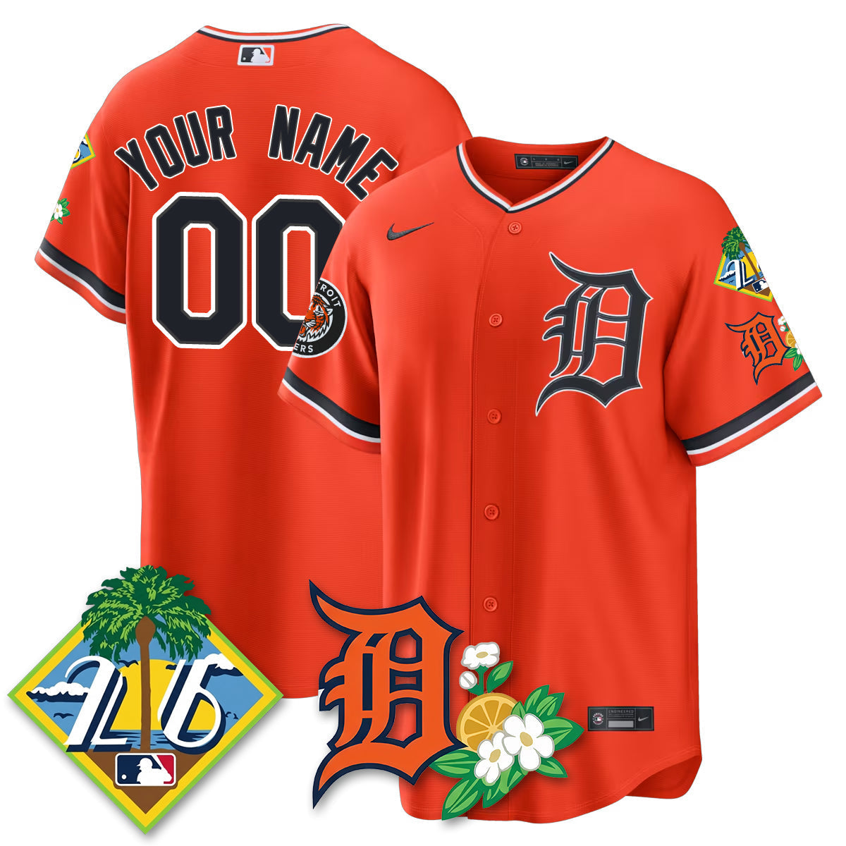 Custom DET 2026 Spring Training Vapor Limited Jersey - Stitched