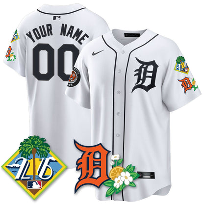 Custom DET 2026 Spring Training Vapor Limited Jersey - Stitched