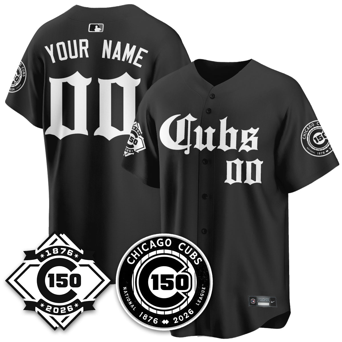 Custom CHC Gothic Vapor Limited Jersey - 150th Anniversary - Stitched