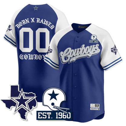 DAL Born x Raised Baseball Jersey - Stitched