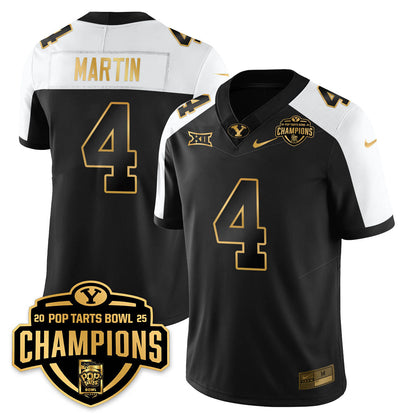 BYC Football 2025 Pop-Tarts Bowl Champions Gold Jersey - All Stitched