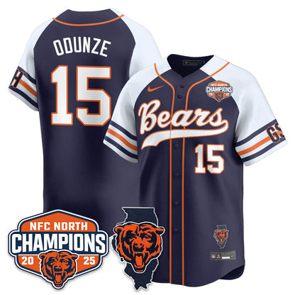 CHI  NFC North Division Champions Vapor Limited Baseball Jersey - Stitched