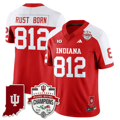 Indiana H Vapor Limited Football Jersey - Rose Bowl Champions - Stitched