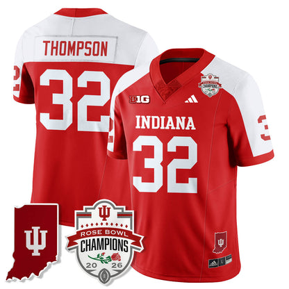 Indiana H Vapor Limited Football Jersey - Rose Bowl Champions - Stitched