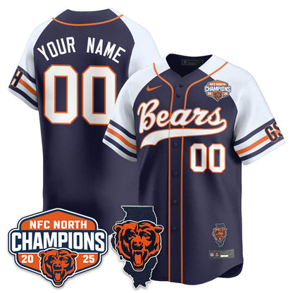 CHI  NFC North Division Champions Vapor Limited Baseball Jersey - Stitched