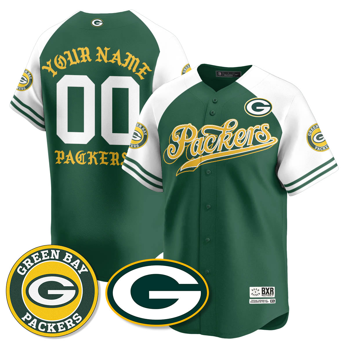 GB Born x Raised Baseball Jersey - Stitched
