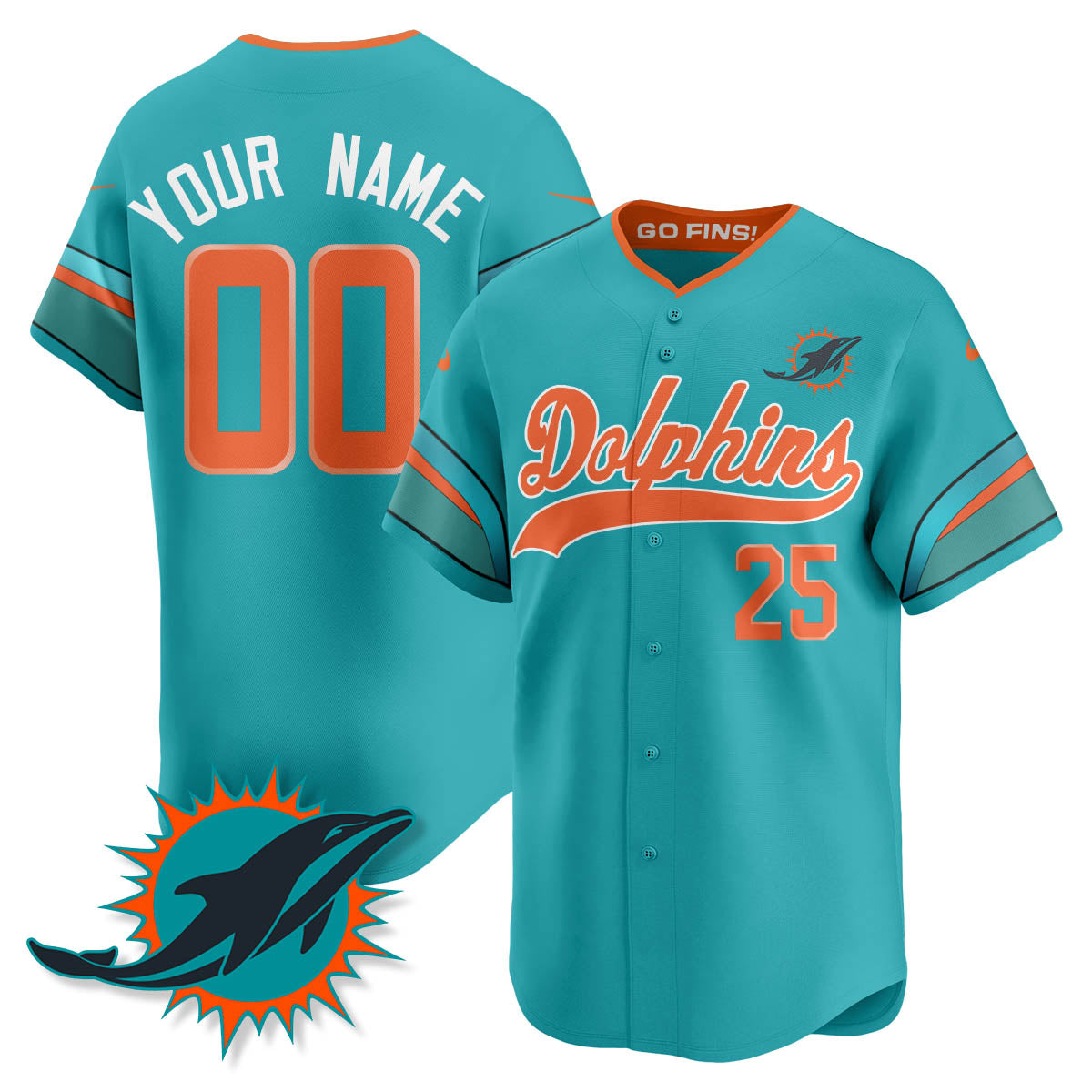 Custom MIA "Rivalries" Vapor Limited Baseball Jersey - Stitched